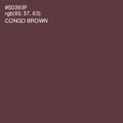 #5D393F - Congo Brown Color Image